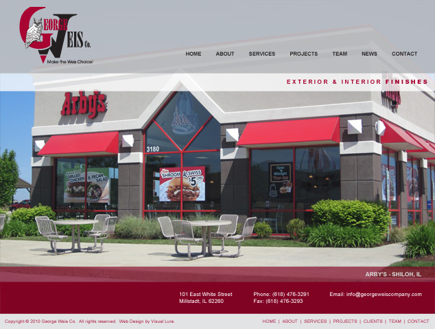 St. Louis Web Design for George Weis Company