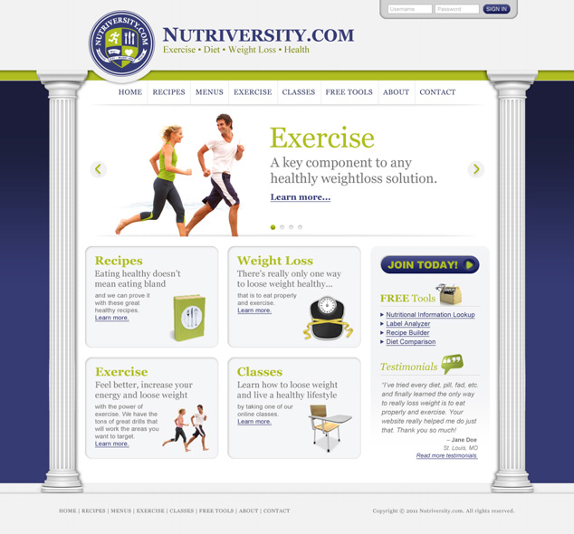 St. Louis to Colorado website design for Nutriversity