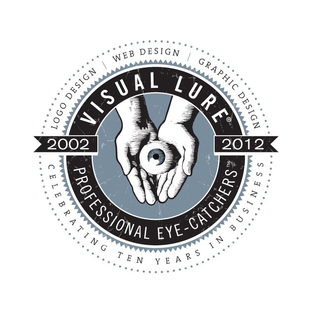 Visual Lure crest logo design