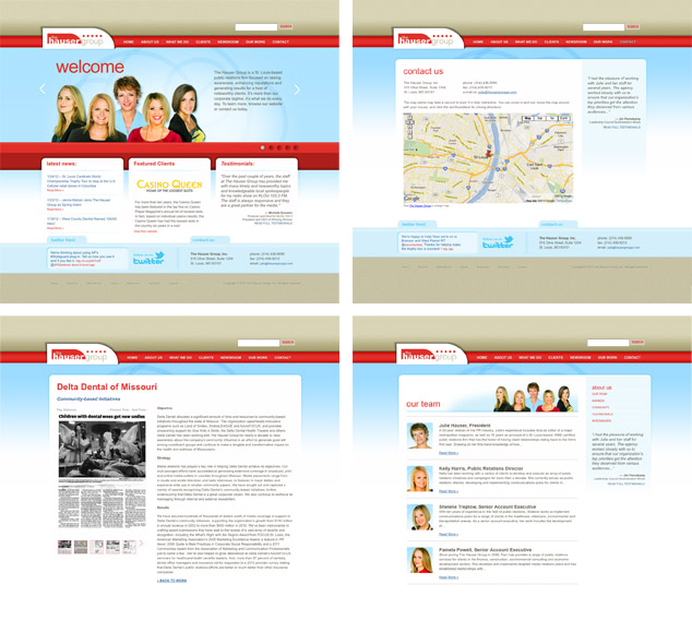 St. Louis Word Press Web Design for The Hauser Group