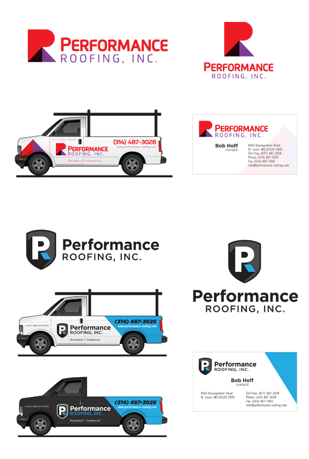 St. Louis Logo Design for Performance Roofing, Inc.