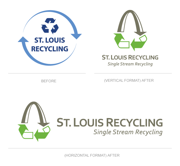 St. Louis Recycling Logo design