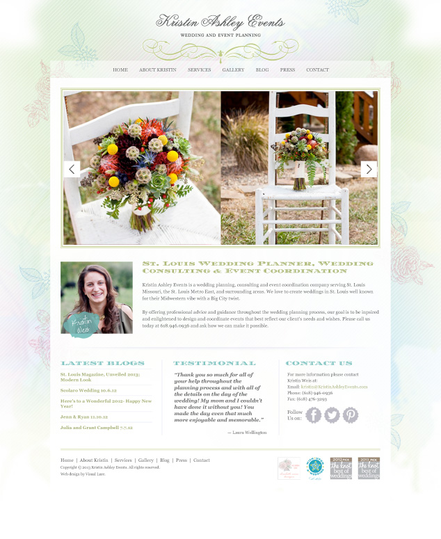 St. Louis WordPress web design KAE homepage