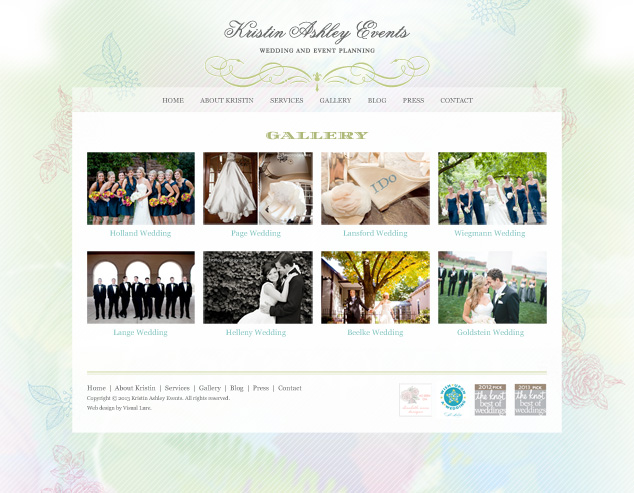 St. Louis WordPress web design KAE gallery page