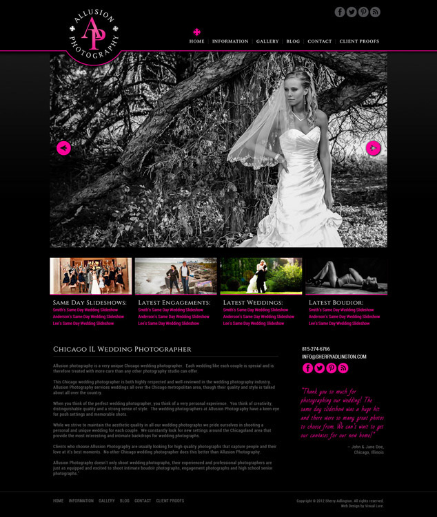 Chicago IL WordPress web design home