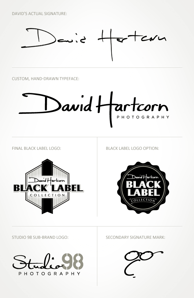 photography photographer logo design for David Hartcorn