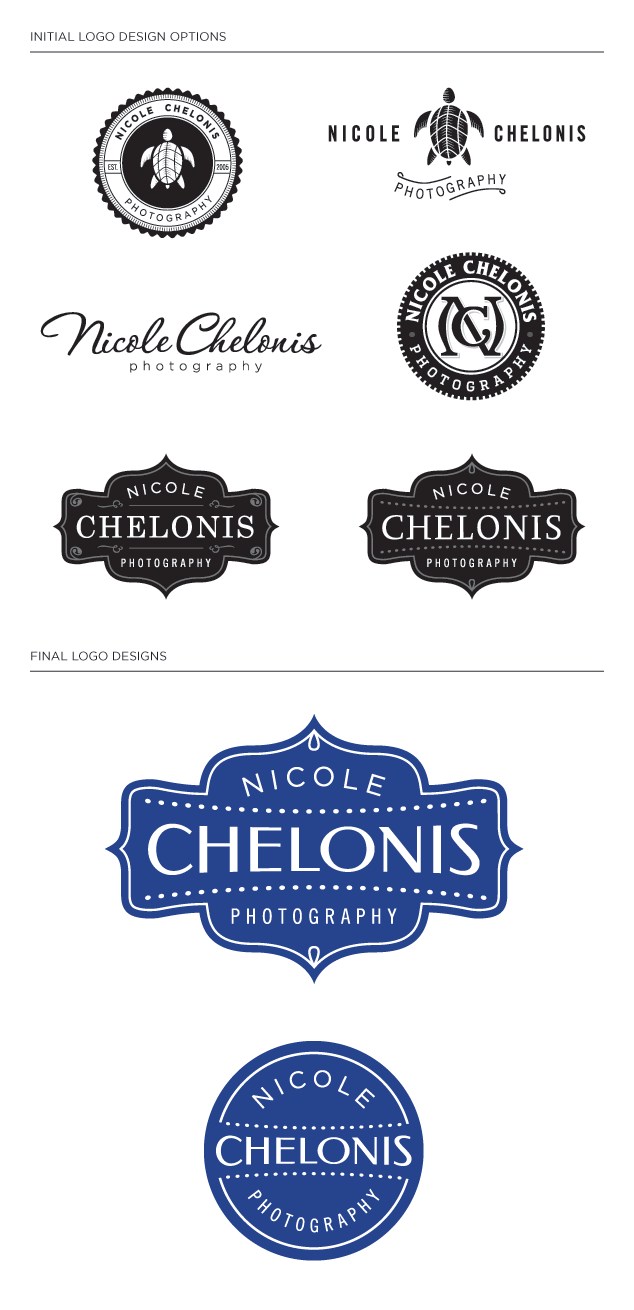 photography logo design for Nicole Chelonis photography