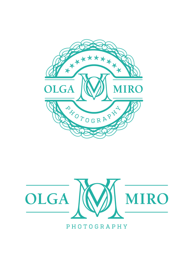 Olga's final two photography logo designs