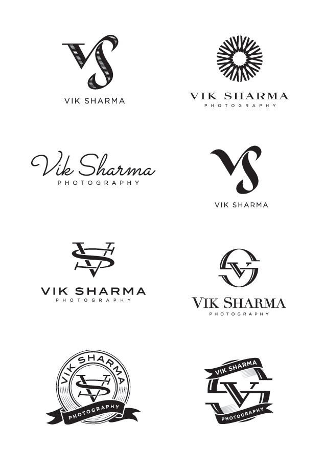 photography logo design for Vik Sharma