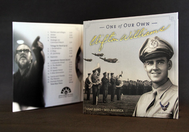 U.S. Air Force Band of Mid-America CD packaging design 1