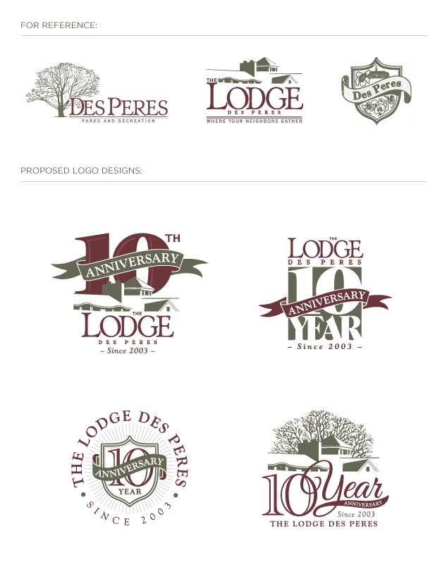 St. Louis logo design for The Lodge Des Peres