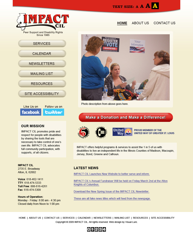 Impact CIL Alton, IL website design