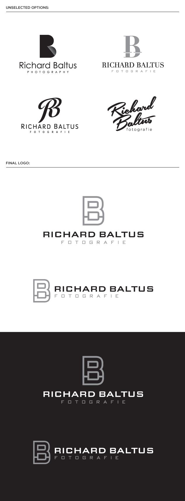photographers logo design for Richard Baltus fotographie