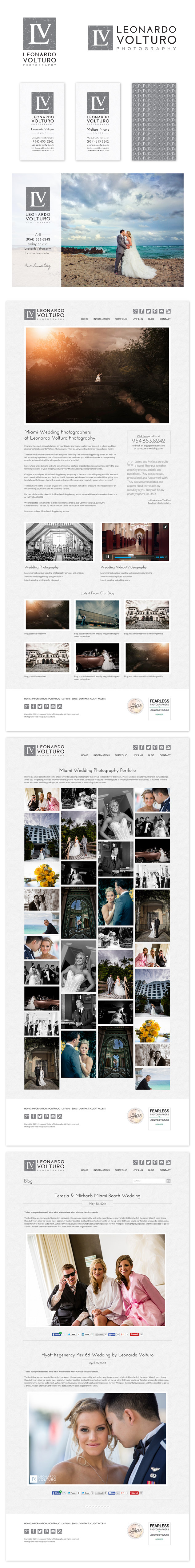 logo and website design for LV photography