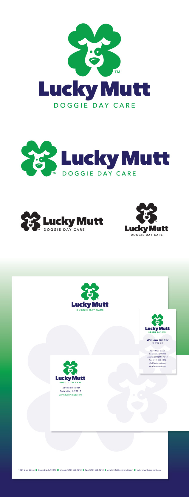 lucky mutt logo design