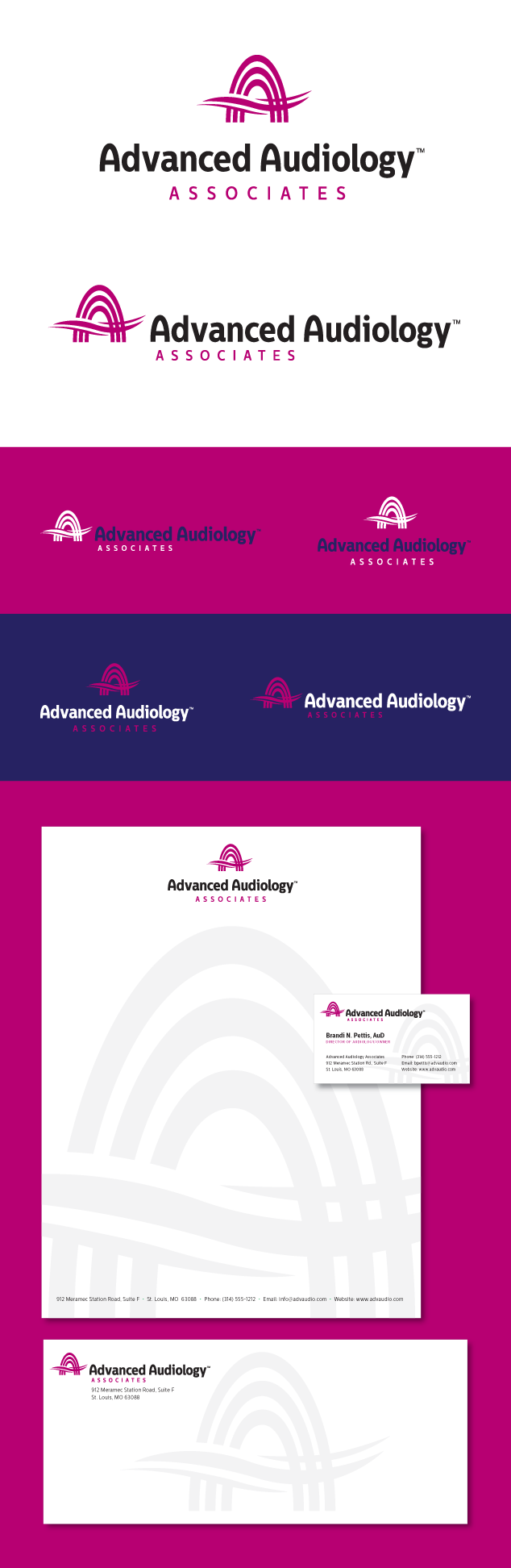 Advanced Audiology St. Louis logo branding
