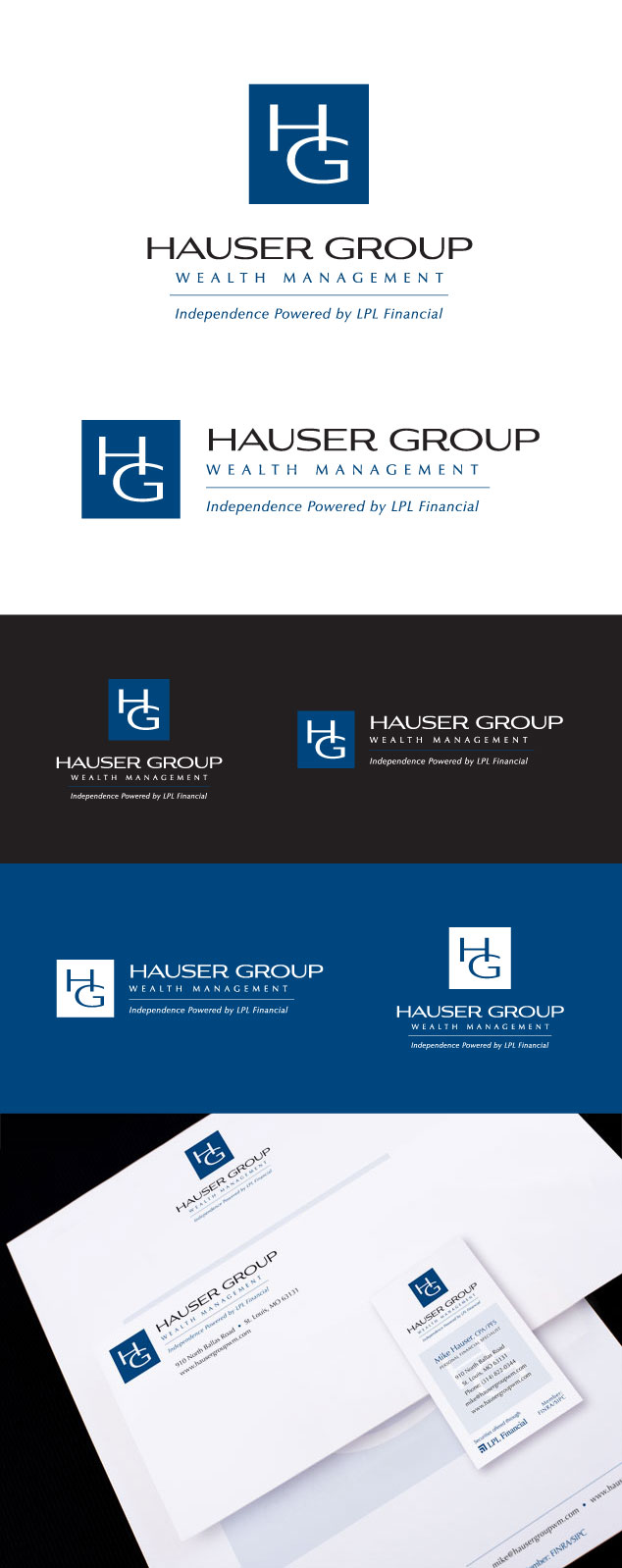 Hauser Group logo design and branding