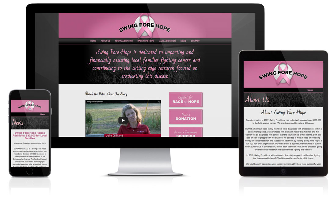 Swing Fore Hope Website