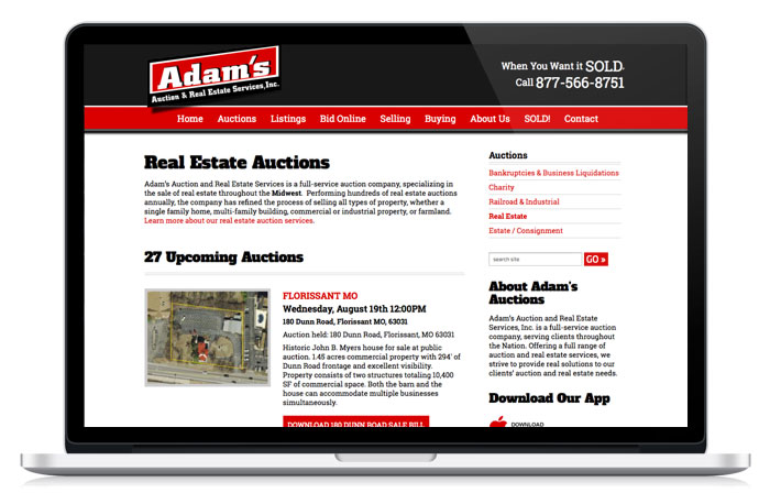 December 2nd Online Only Auction - Adam's Auction & Real Estate