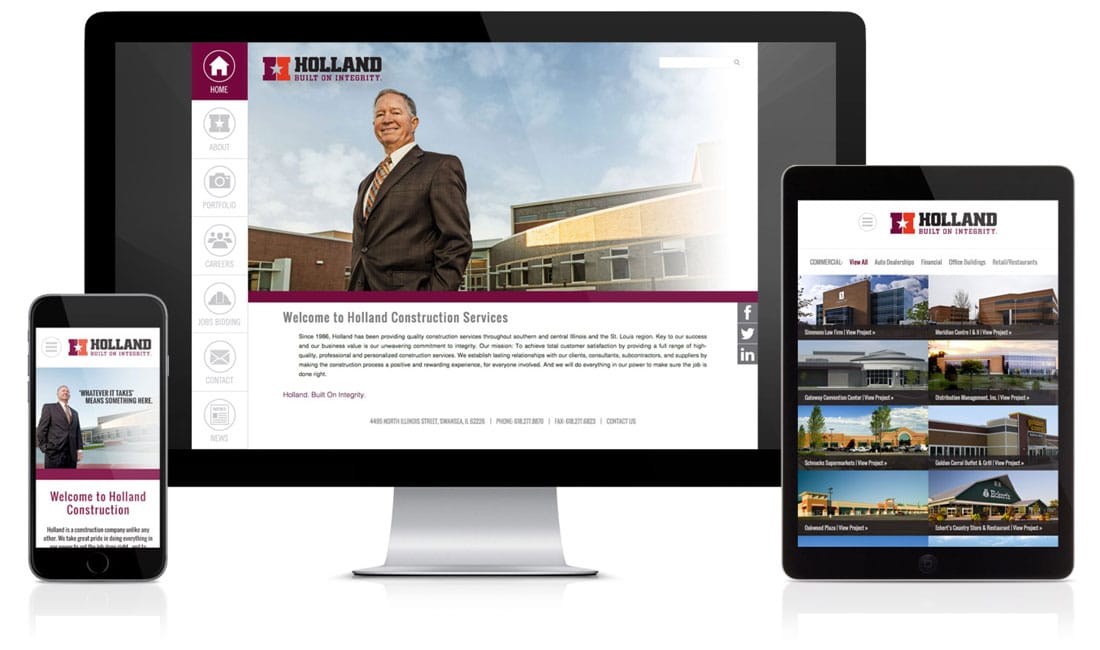 Holland Construction Website