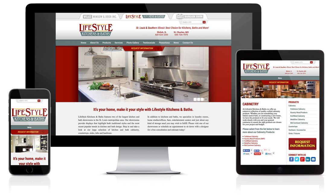 Lifestyle Kitchens & Baths Website