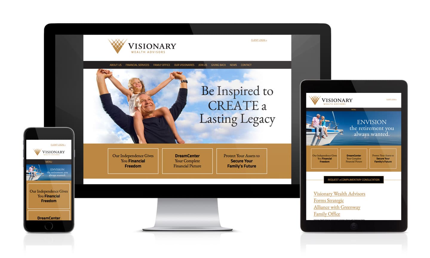 Visionary Wealth Advisors Website