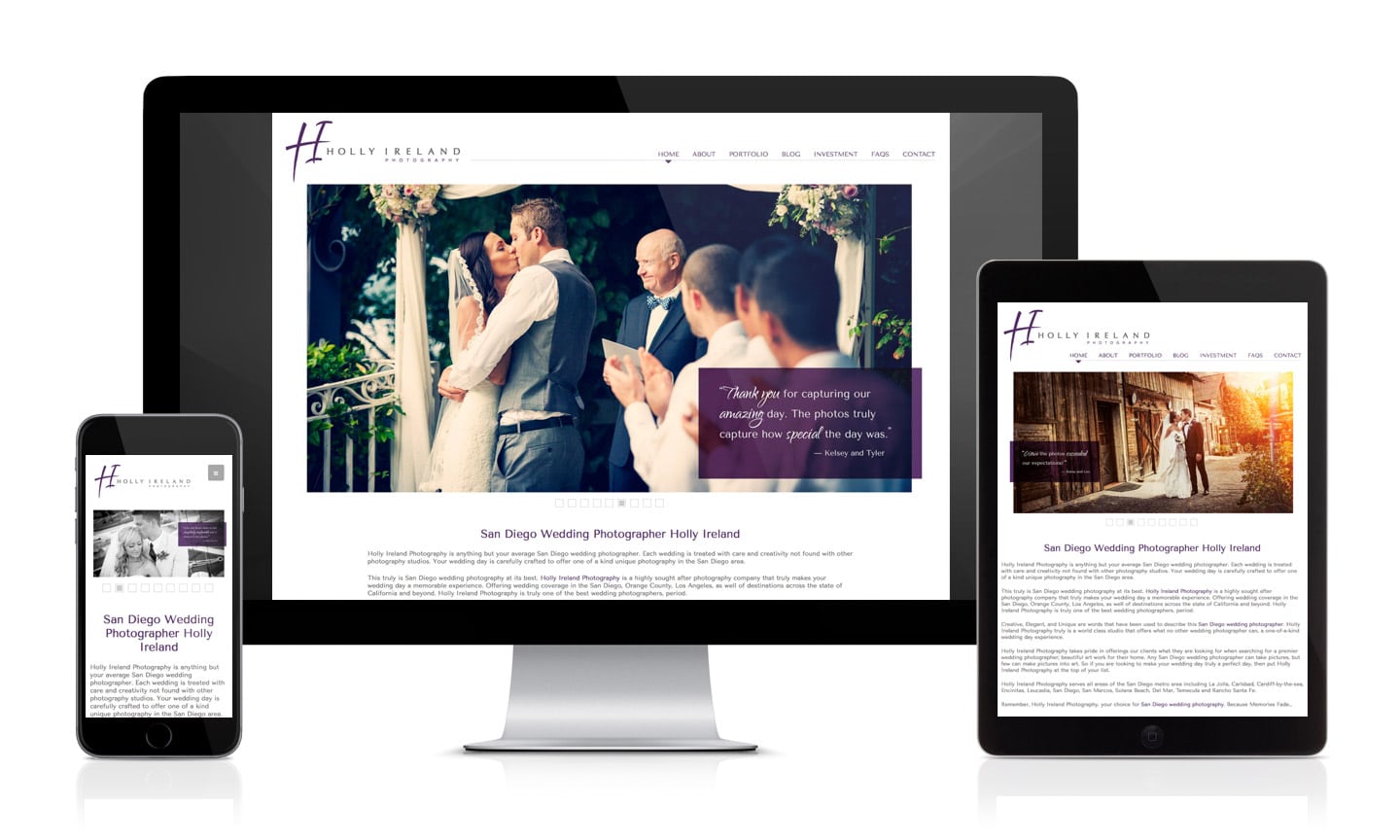 Holly Ireland Photography Website