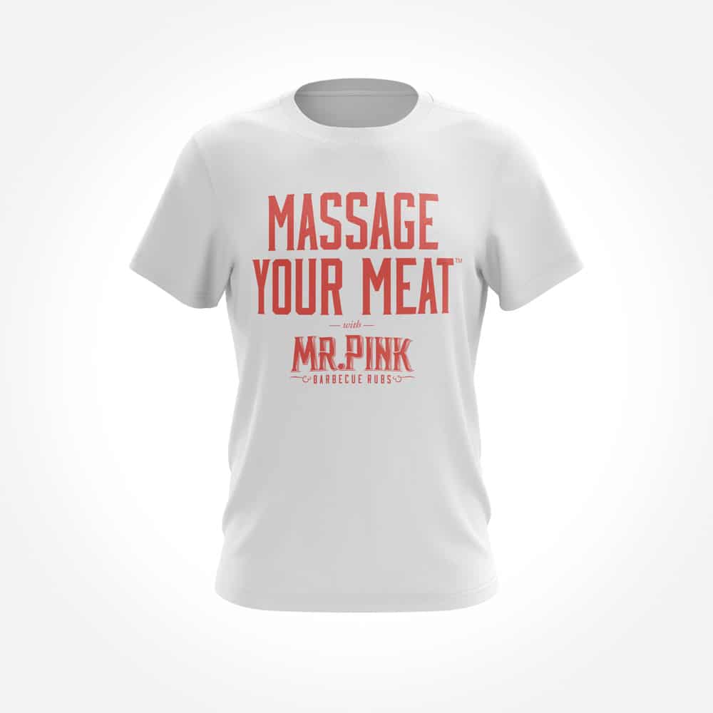 Mr. Pink Massage Your Meat t-shirt design