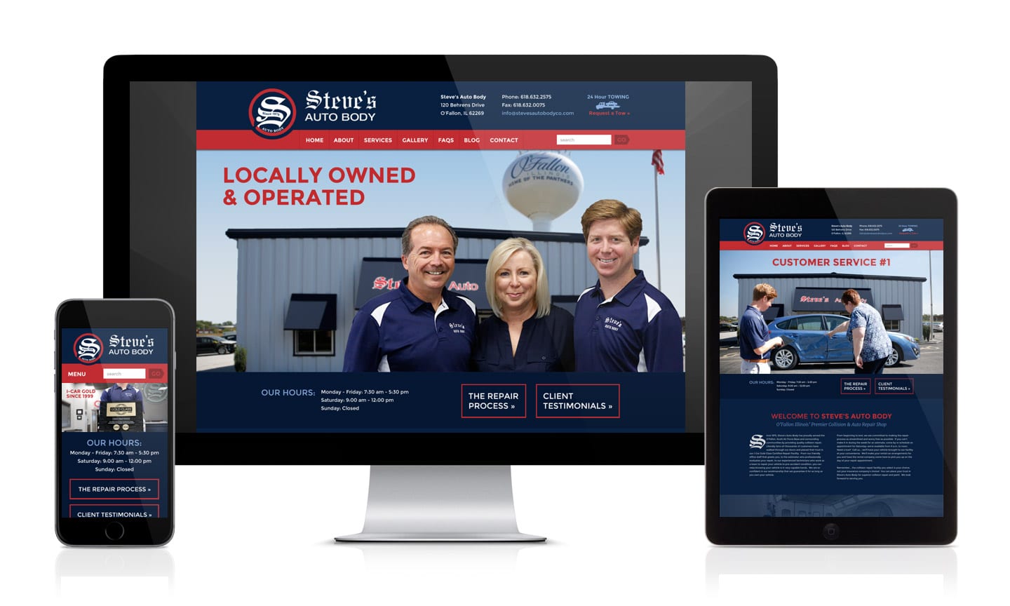 Steve’s Auto Body Website