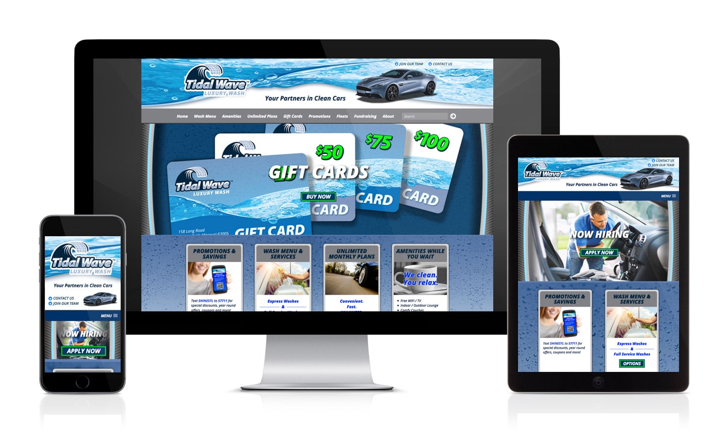 Tidal Wave Car Wash Website