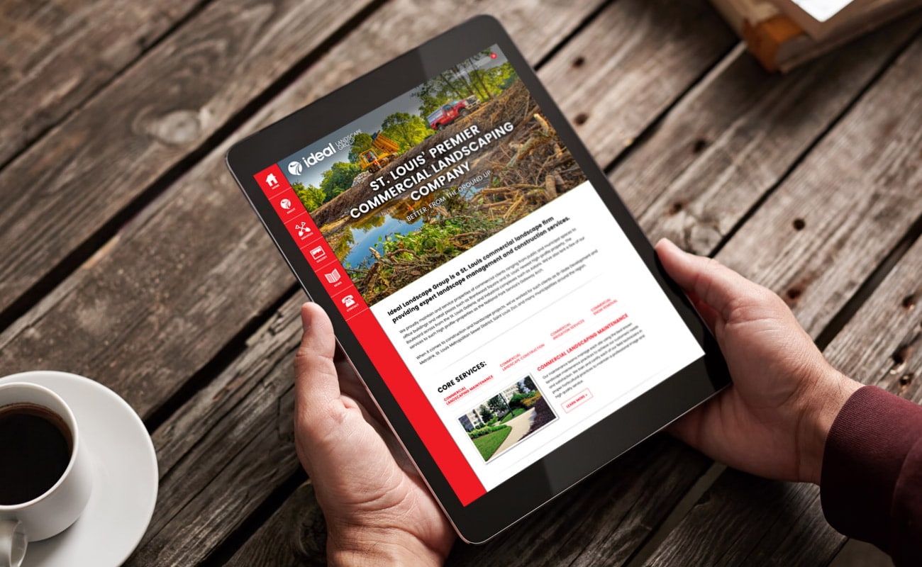 ideal landscape group WordPress website design