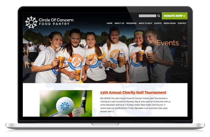 Circle Of Concern's Event Web Page