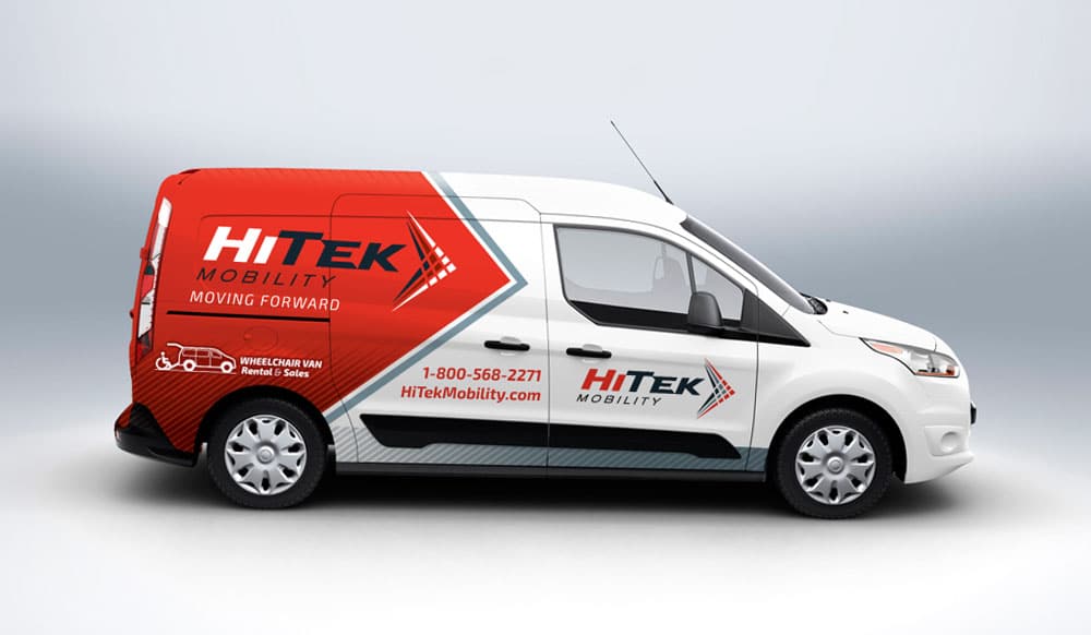 HiTek Mobility vehicle wrap design