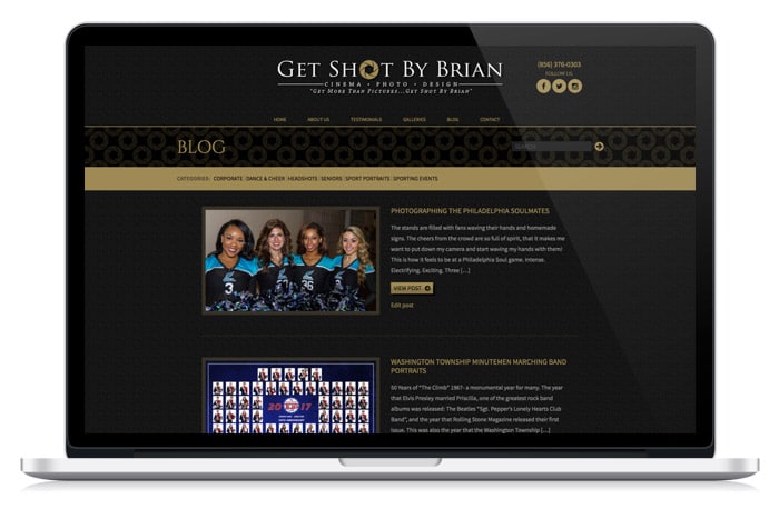 Get Shot by Brian Web Design blog