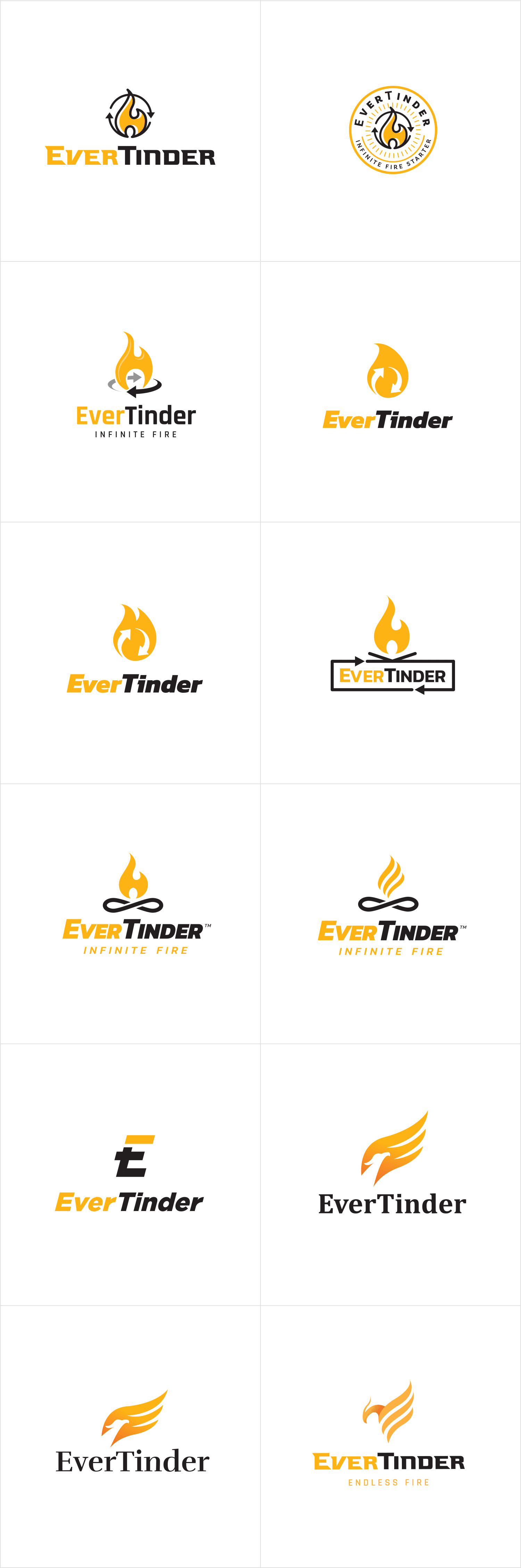 EverTinder initial logo concepts
