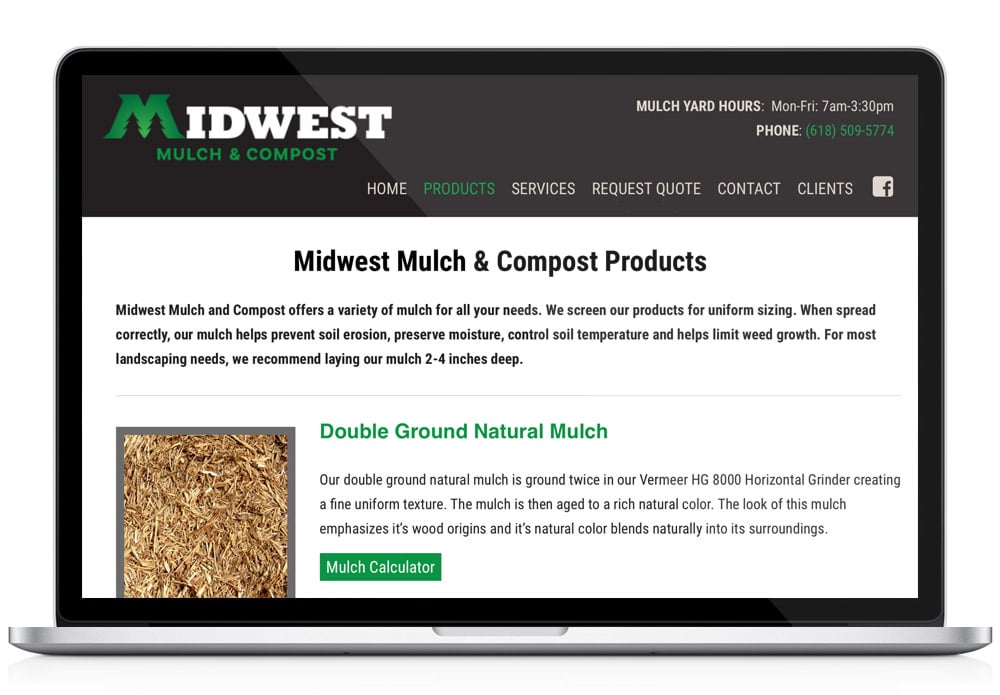 Midwest Mulch WordPress web design