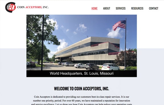 Coin Acceptors website thumbnail
