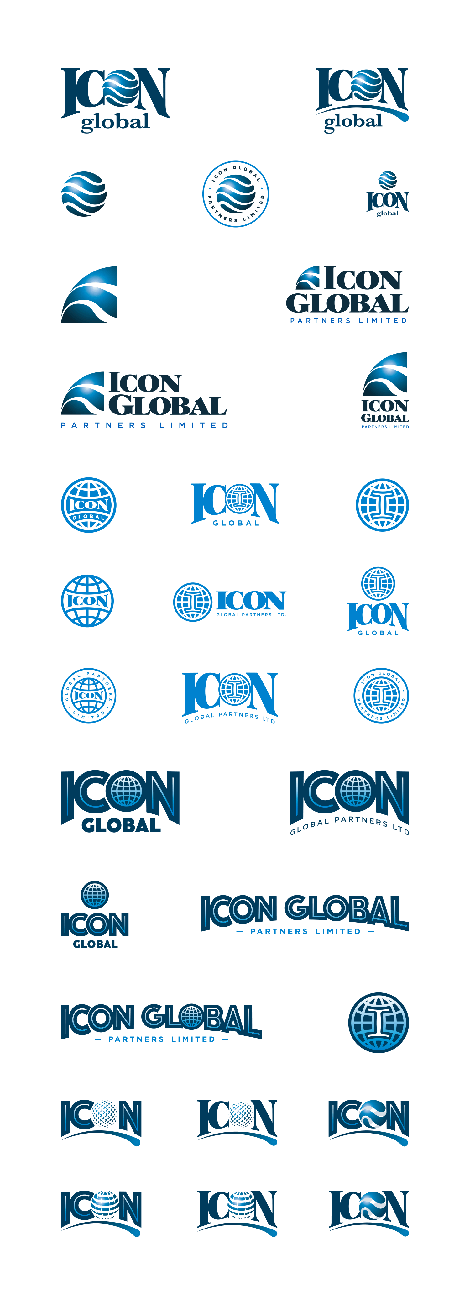 ICON logo explorations