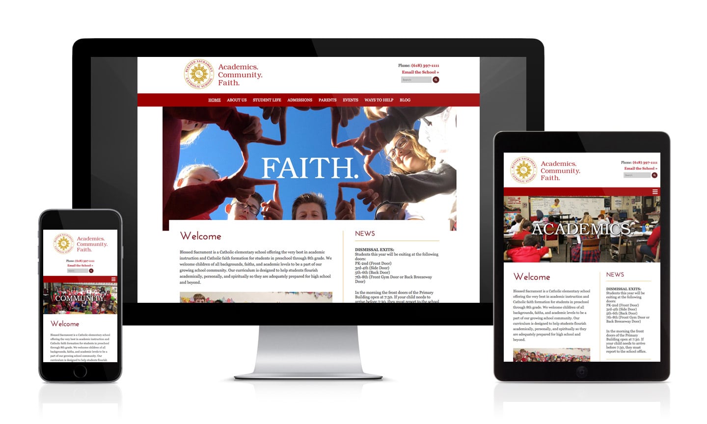 Blessed Sacrament School Website