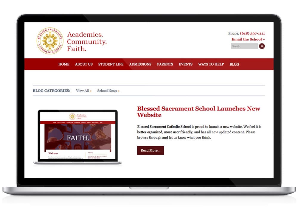 Bless Sacrament School WordPress Blog