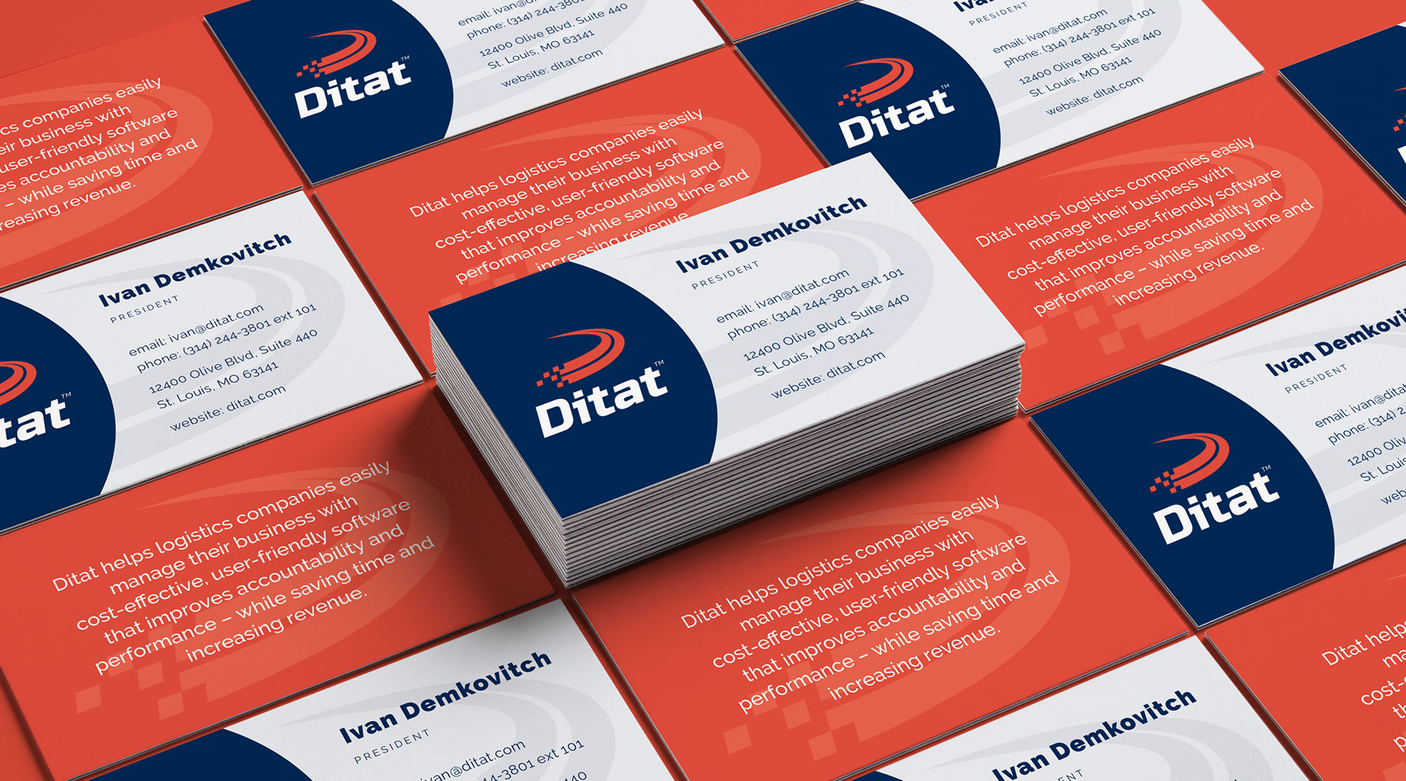 Ditat business card design