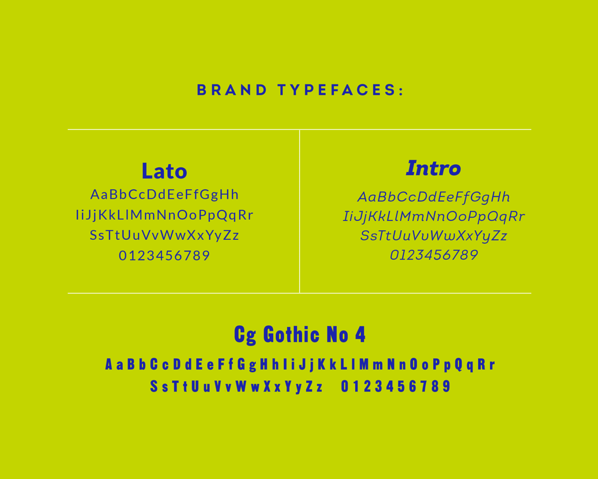 MeWash brand typefaces