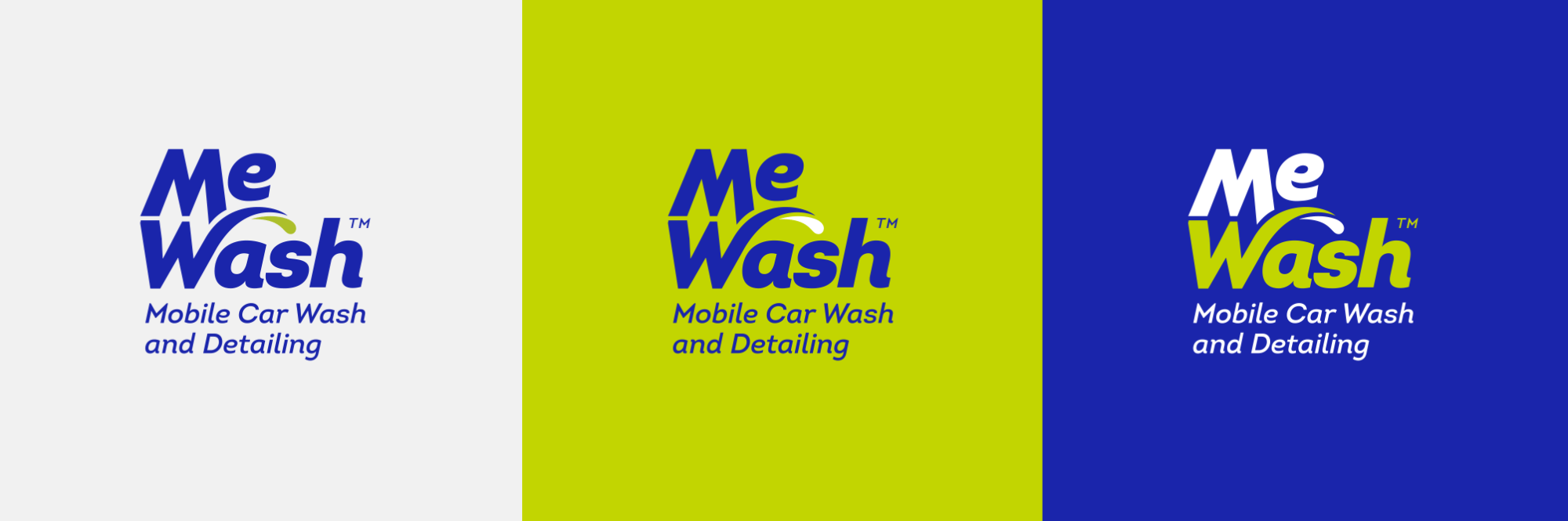 MeWash vertical format logos