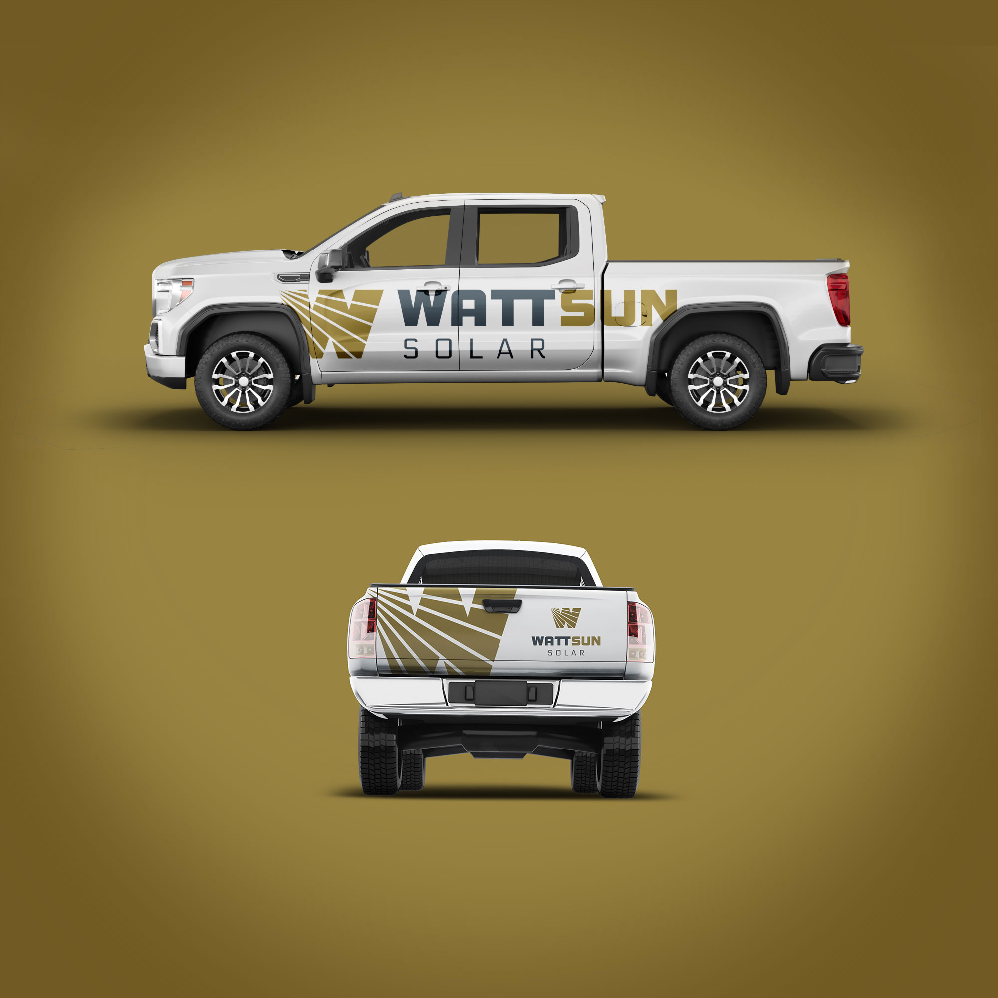 WattSun vehicle wrap design