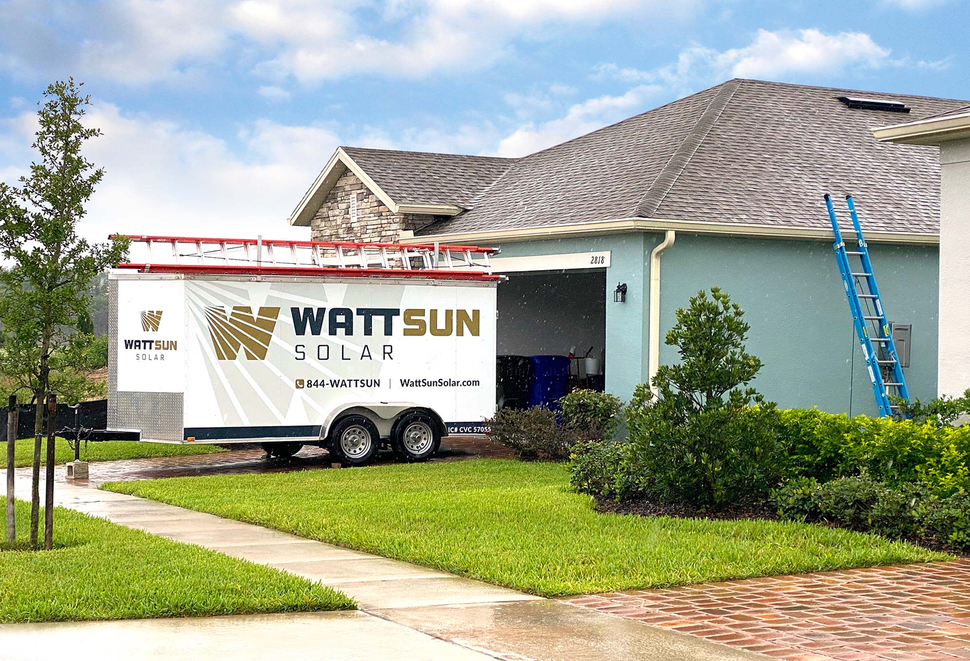 wattsun trailer wrap design