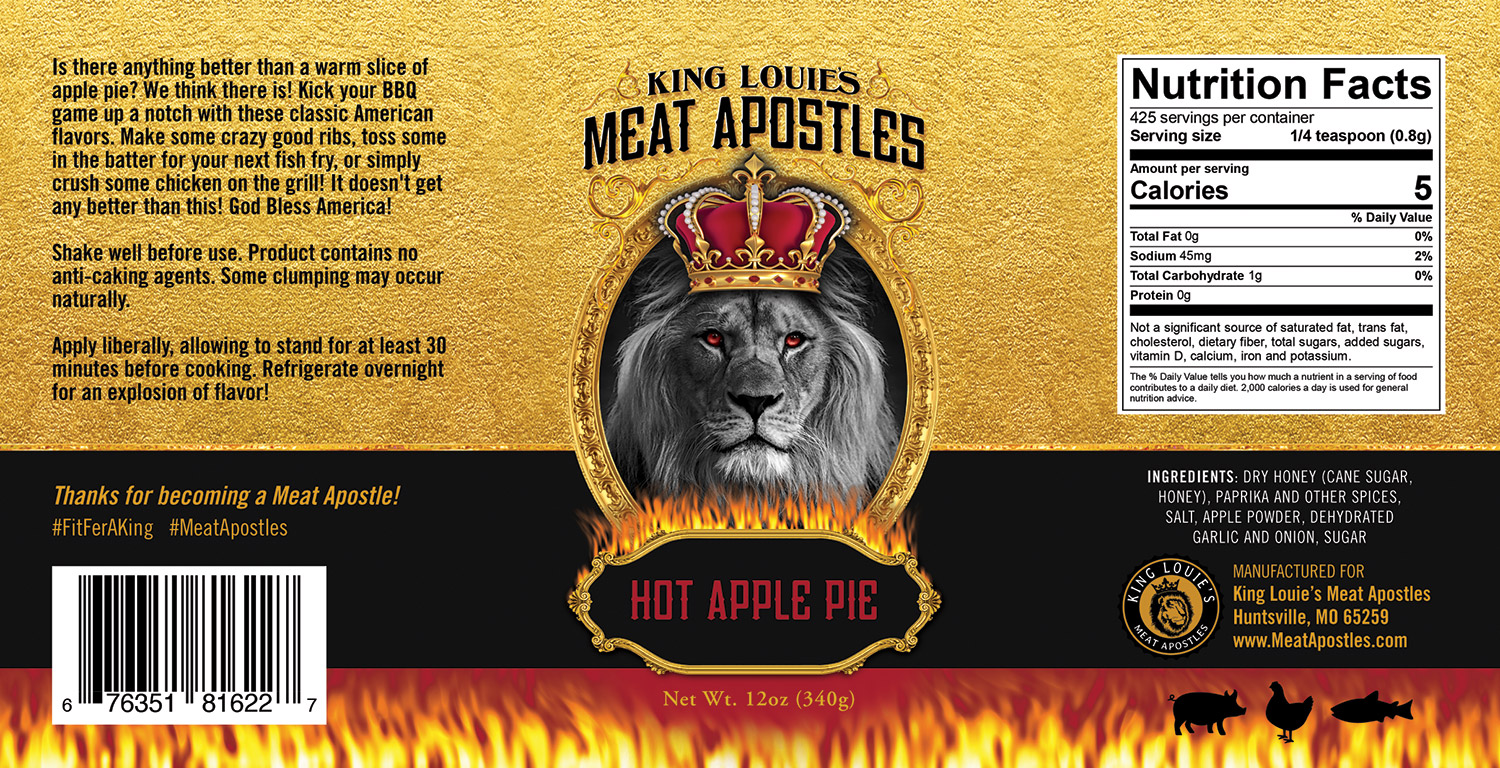 King Lou full label design