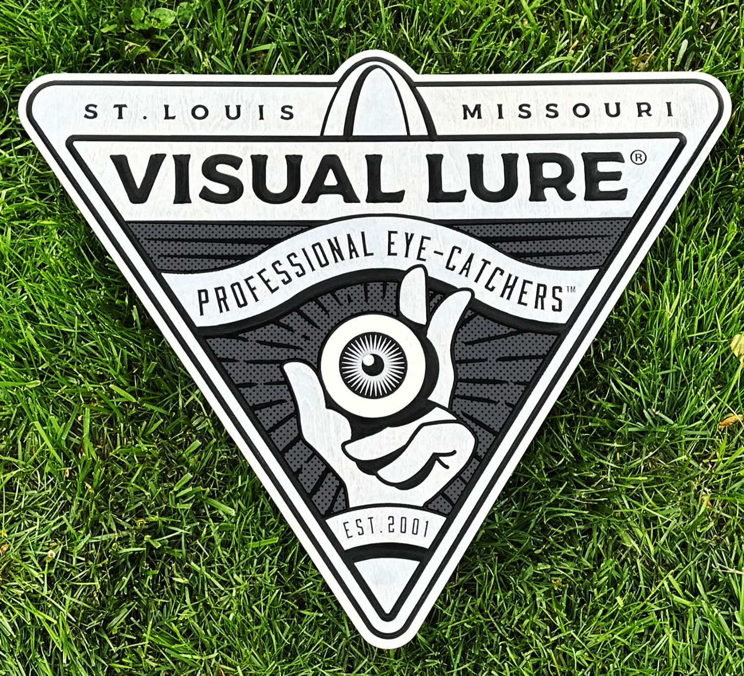 Visual Lure logo sign design