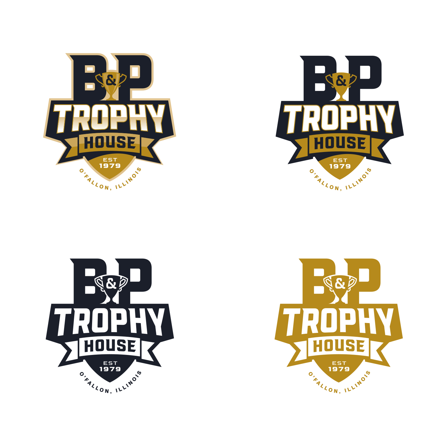B&P final logo design lockups