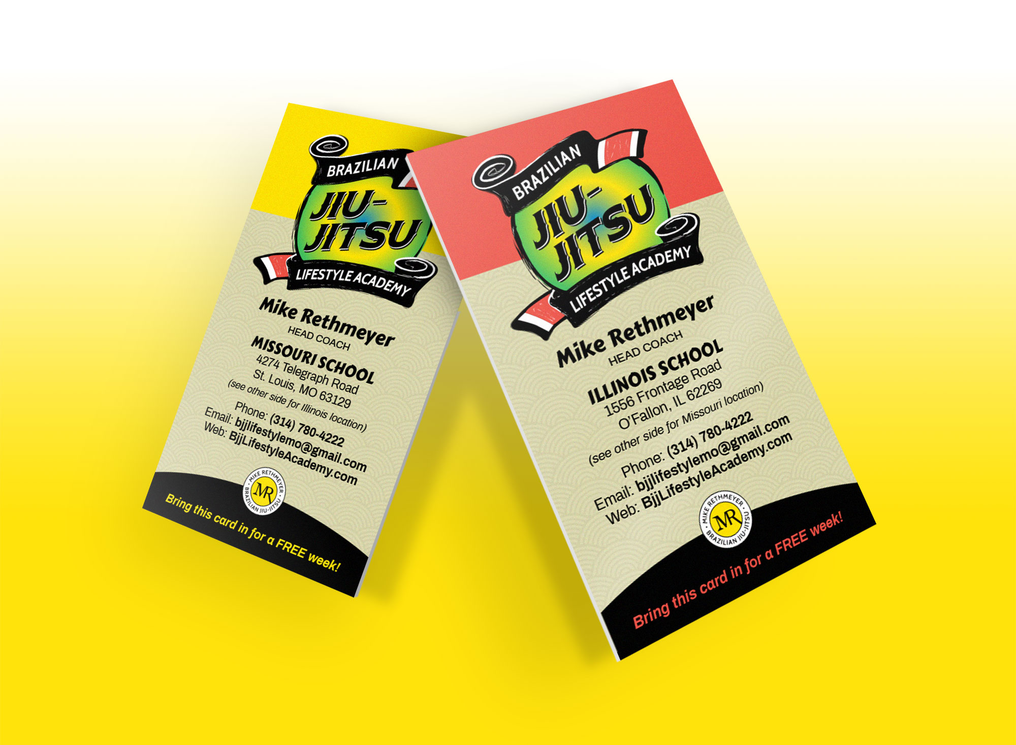 BJJLA business card design