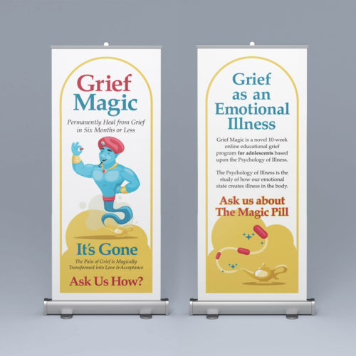 Grief Magic Pop-up Banners Design